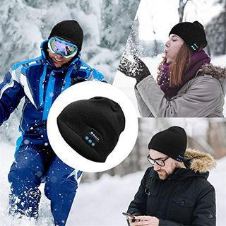 Puersit Bluetooth Beanie Mütze Kopfhörer Waschbare Freizeit