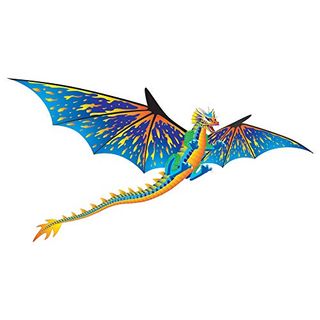 Popup Einleiner Kite komplett mit Schnur 3D Drachen: DRAGON 61142 