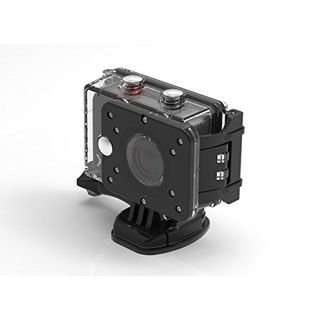 Sportkamera AdventurePro – Action-Kamera 38 g Gewicht schwarz 5,1 cm LCD-Bildschirm HD-Action-Kamera mit Ladegerät einfach anzubringende Fahrradkamera mit wasserdichtem Gehäuse 