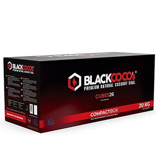 BLACKCOCO’s 20 KG Premium Shisha Kohle Naturkohle Kokosnuss und BBQ