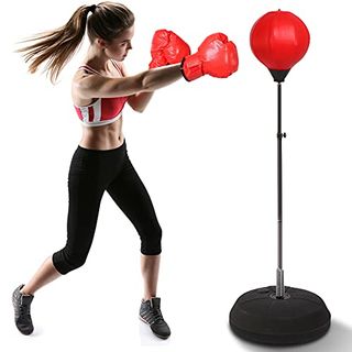 extrem Starke Saugkraft HemeraPhit Punching-Ball zum Boxen für den Schreibtisch Speed Ball mit Pumpe Stressabbau 