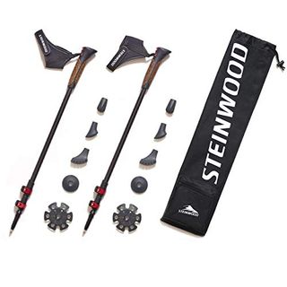 Steinwood Premium 100% Carbon Nordic Walking Stöcke verstellbar