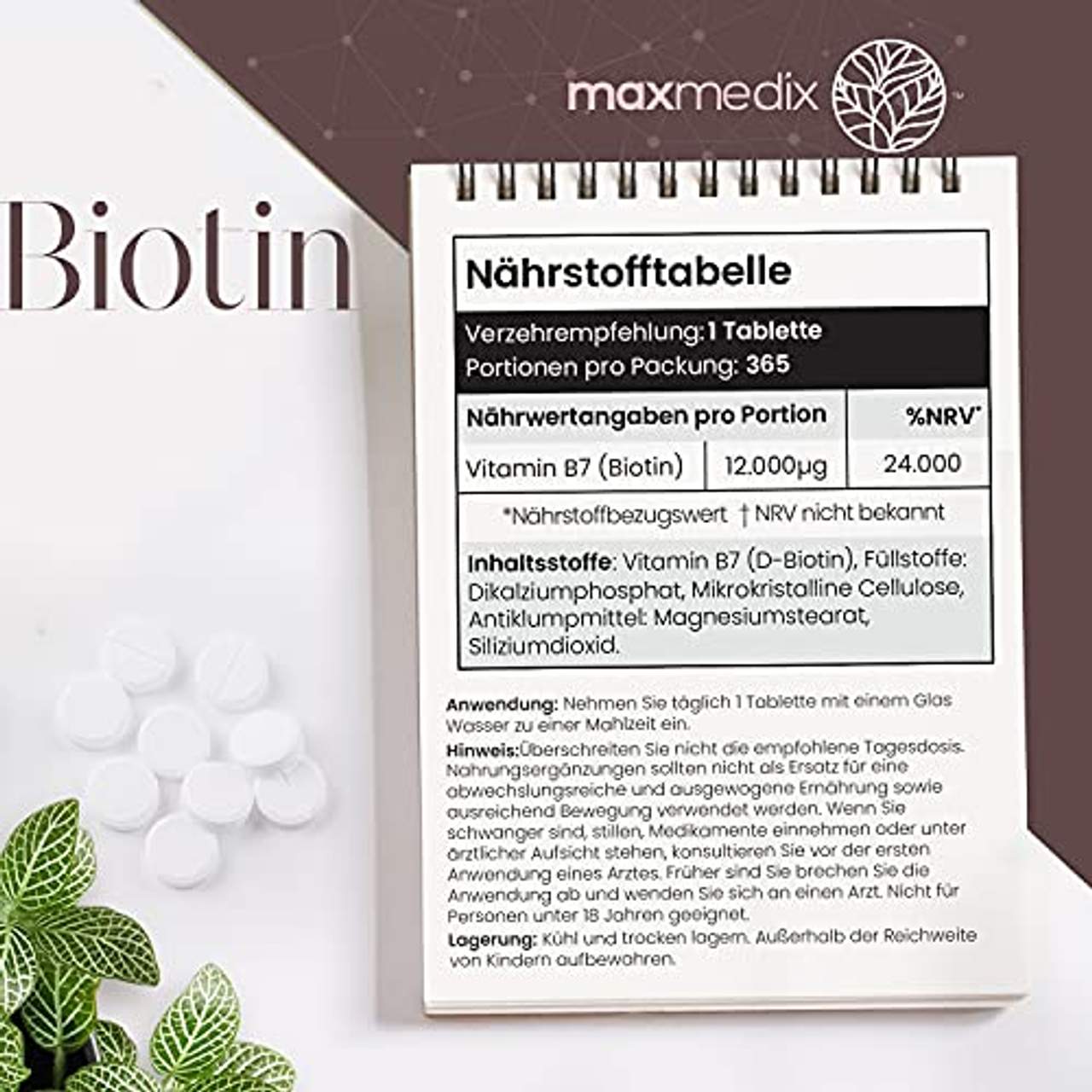 MaxMedix Biotin Tabletten