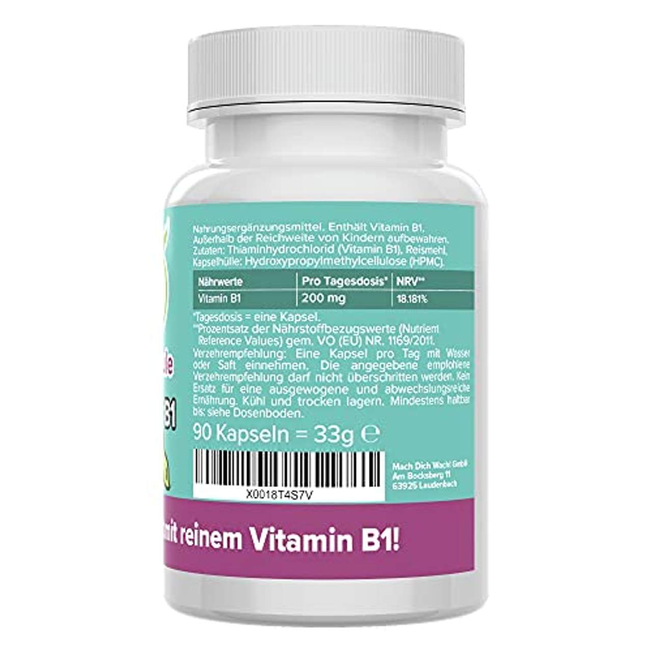 Vitamineule Vitamin B1 Kapseln