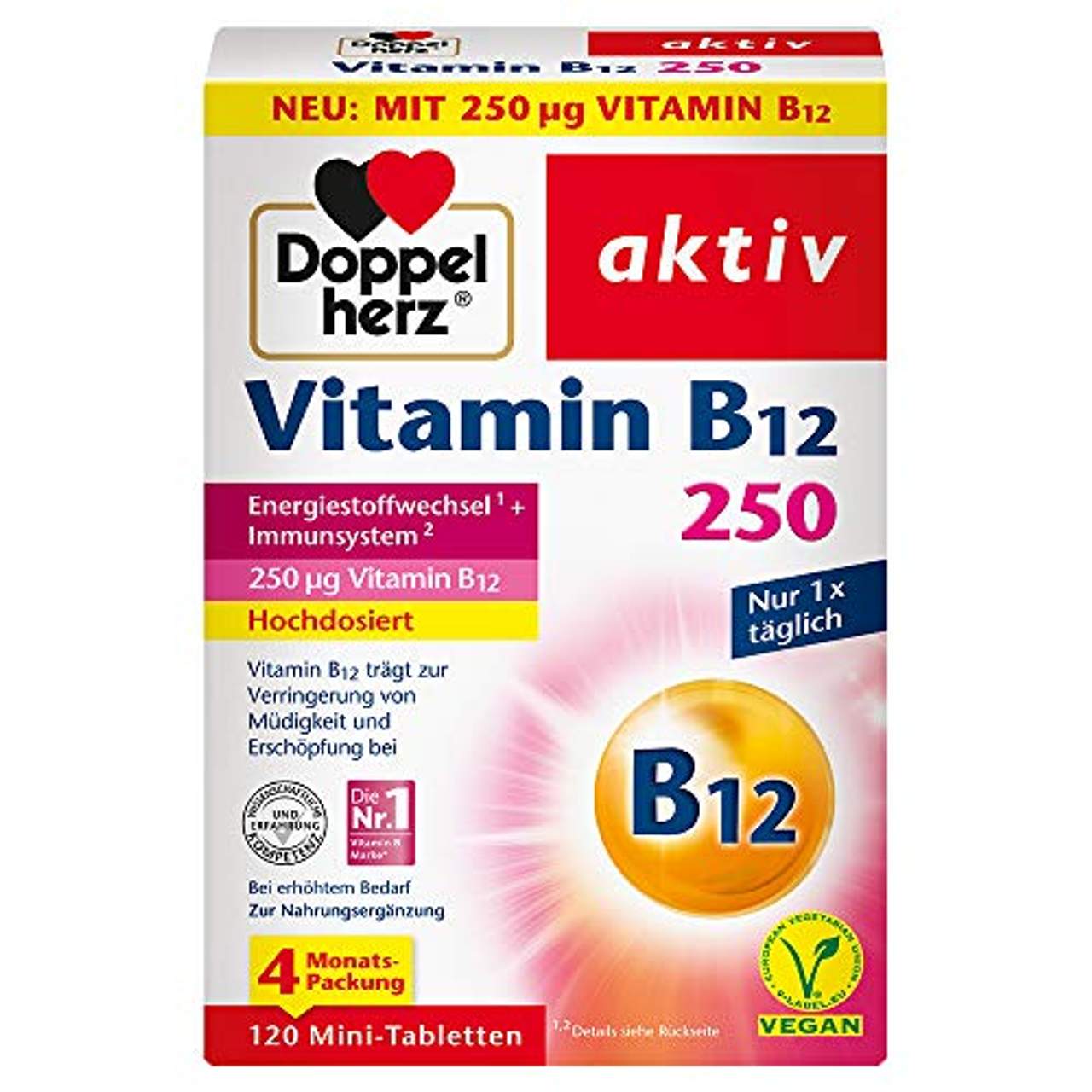 Doppelherz Vitamin B12 Vitamin B12 trägt