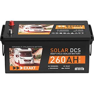 Solarbatterie 12V 260Ah Exakt DCS Wohnmobil Versorgung Boot Solar