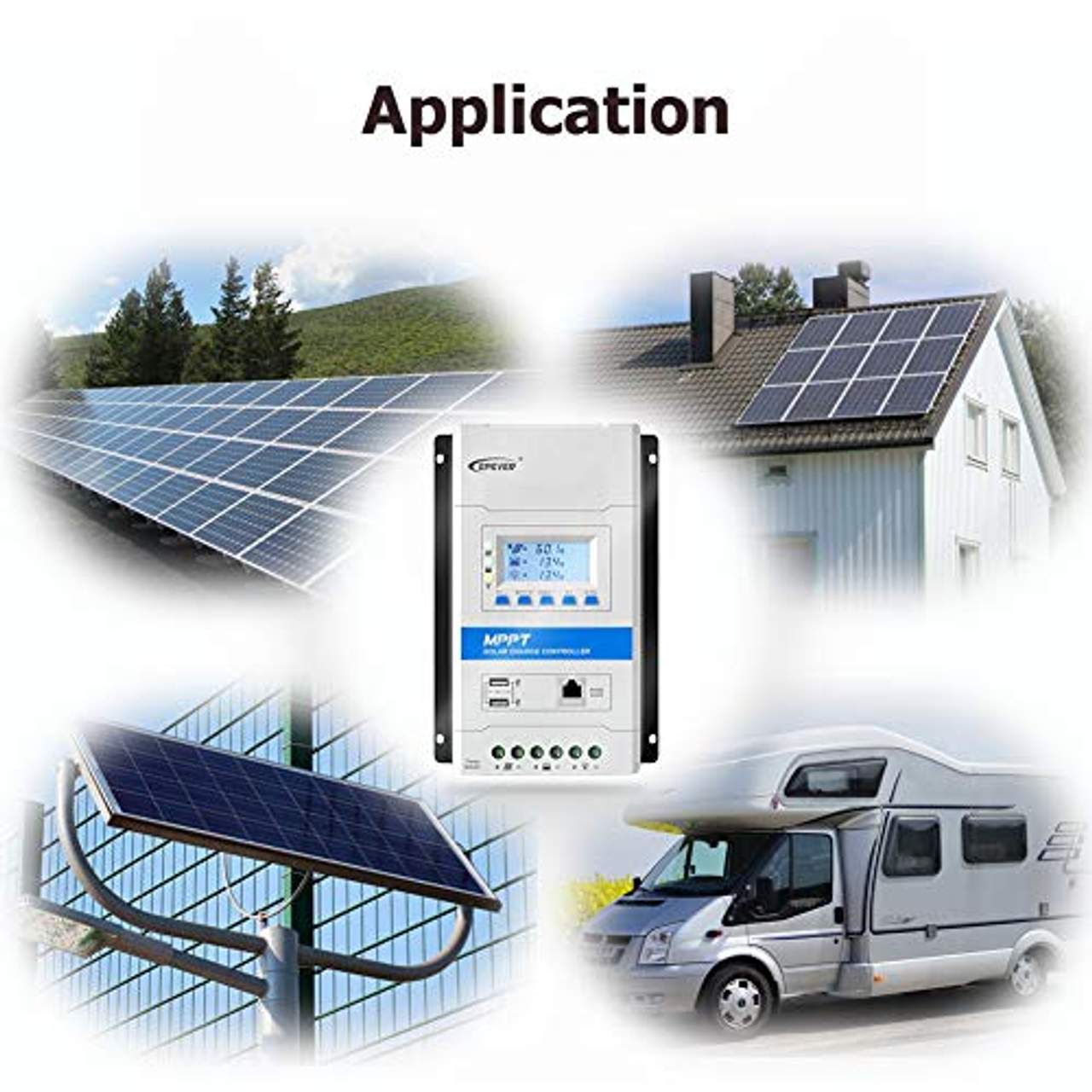 Epever 30A Mppt Solarladeregler 12V/24V Automatische Erkennung
