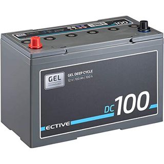 ECTIVE 100Ah 12V Gel Versorgungsbatterie DC 100 Deep Cycle Solar-Batterie