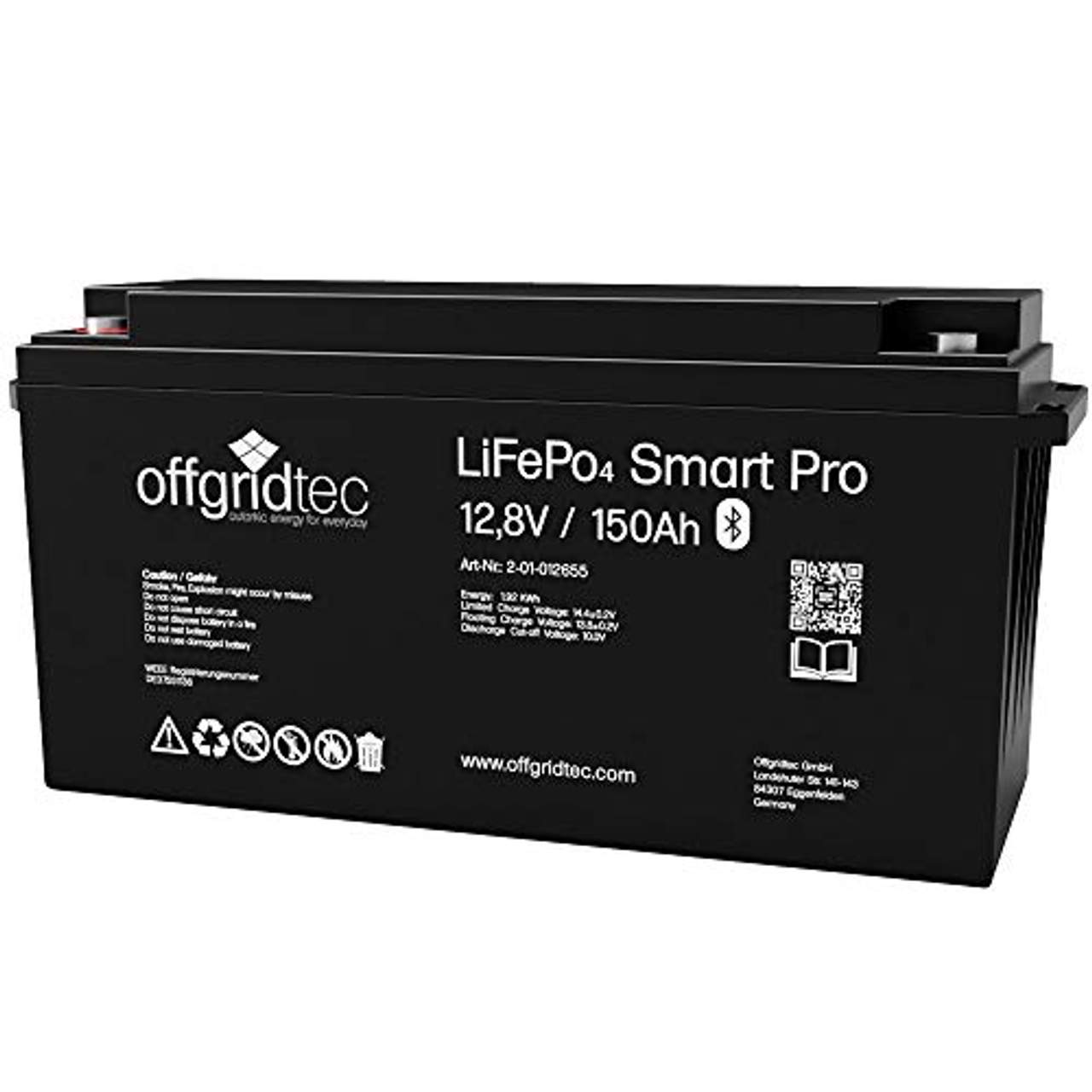 Offgridtec LiFePo4 Batterie 12/150 12,8V 150Ah 1920Wh BMS integriert