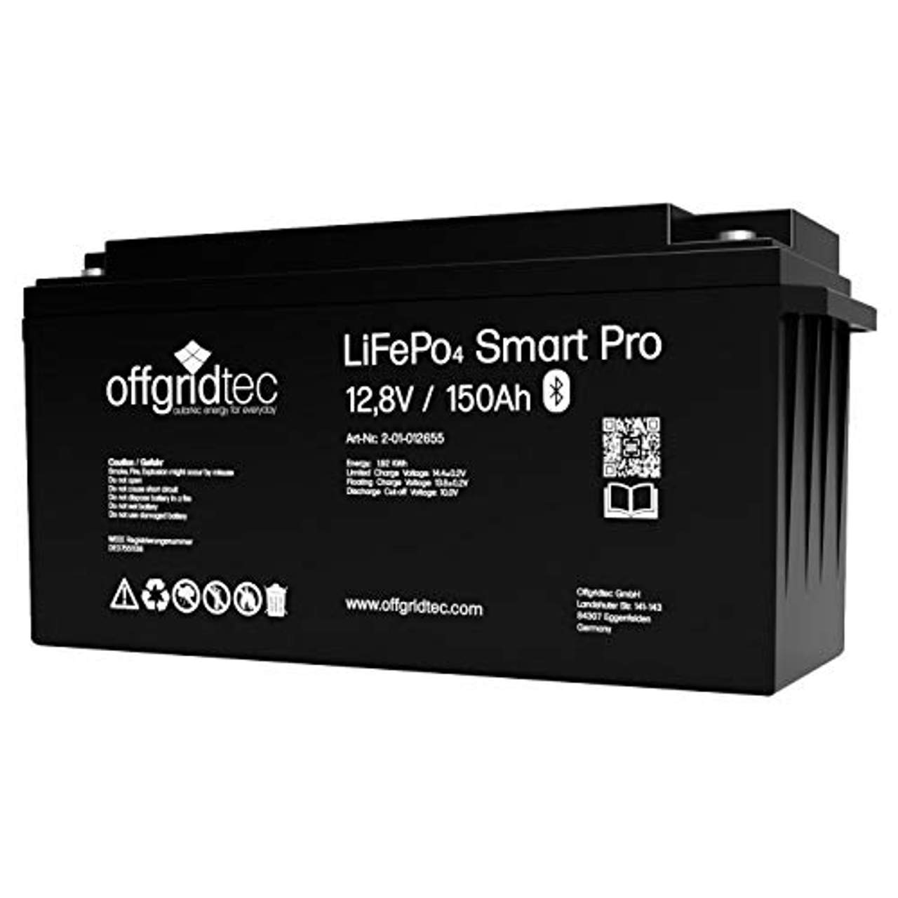 Offgridtec LiFePo4 Batterie 12/150 12,8V 150Ah 1920Wh BMS integriert