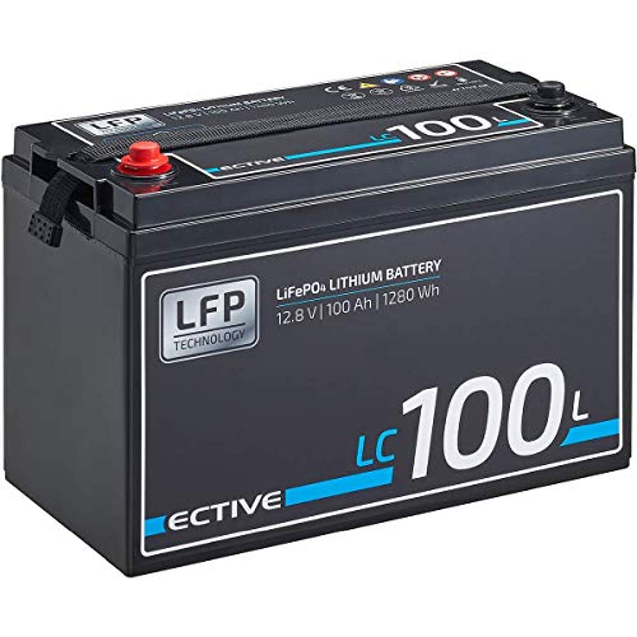 ECTIVE LC100L 12V 100Ah 1280Wh LiFePo4 Lithium-Eisenphosphat  