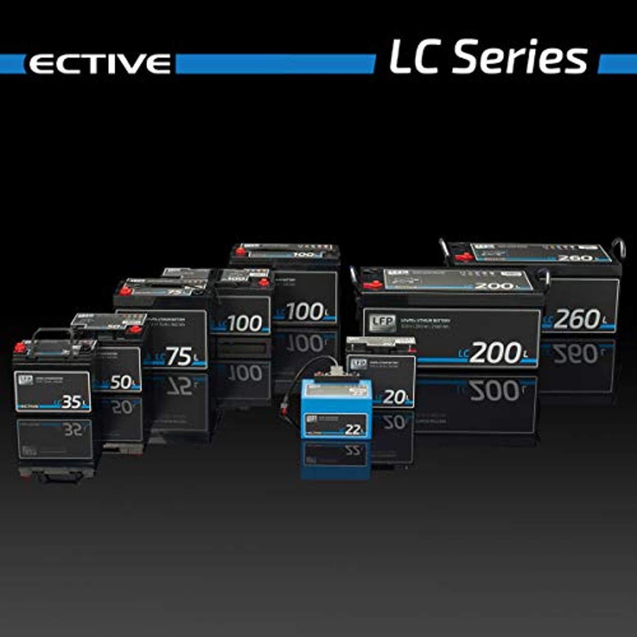 ECTIVE LC80L 12V 80Ah 1024Wh LiFePo4 Lithium-Eisenphosphat  