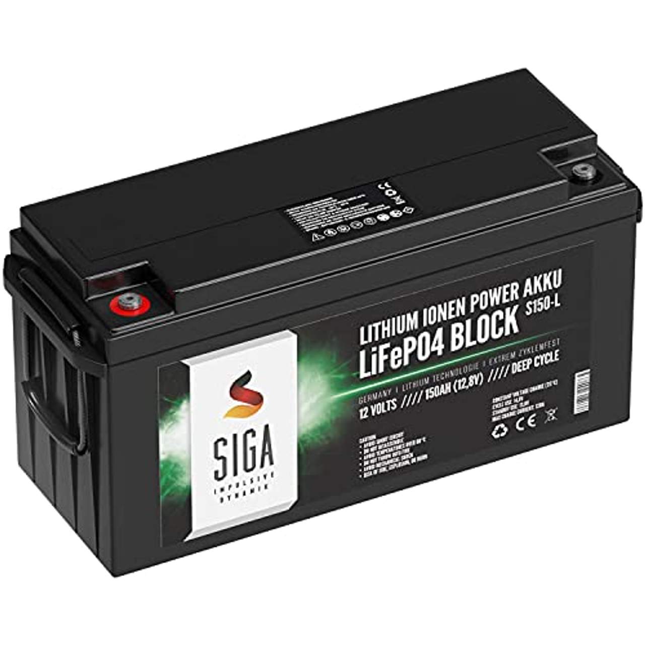 SIGA LIFEPO4 150Ah 12V Lithium Batterie Lithium Akku Lithium