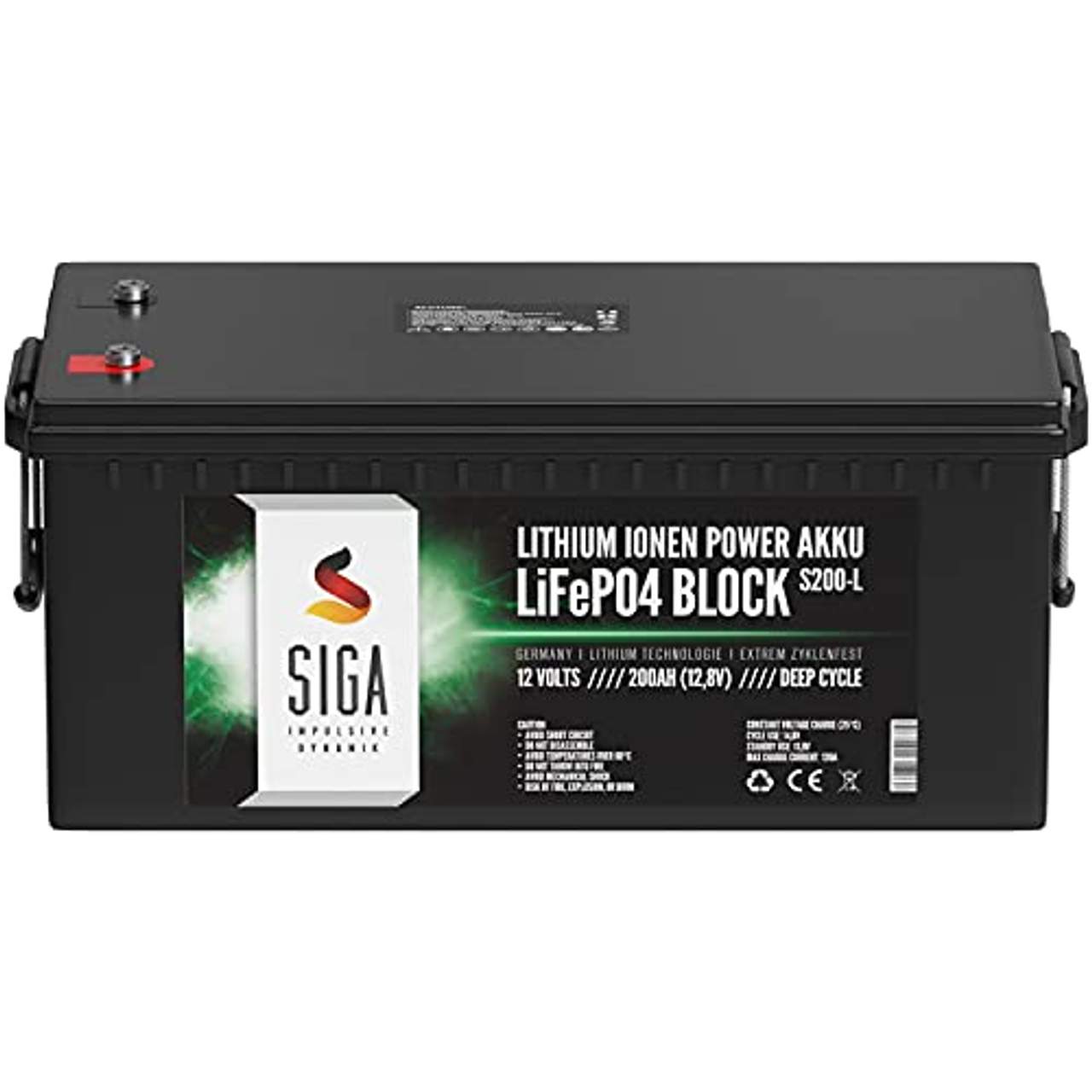 SIGA LIFEPO4 200Ah 12V Lithium Batterie Lithium Akku Lithium