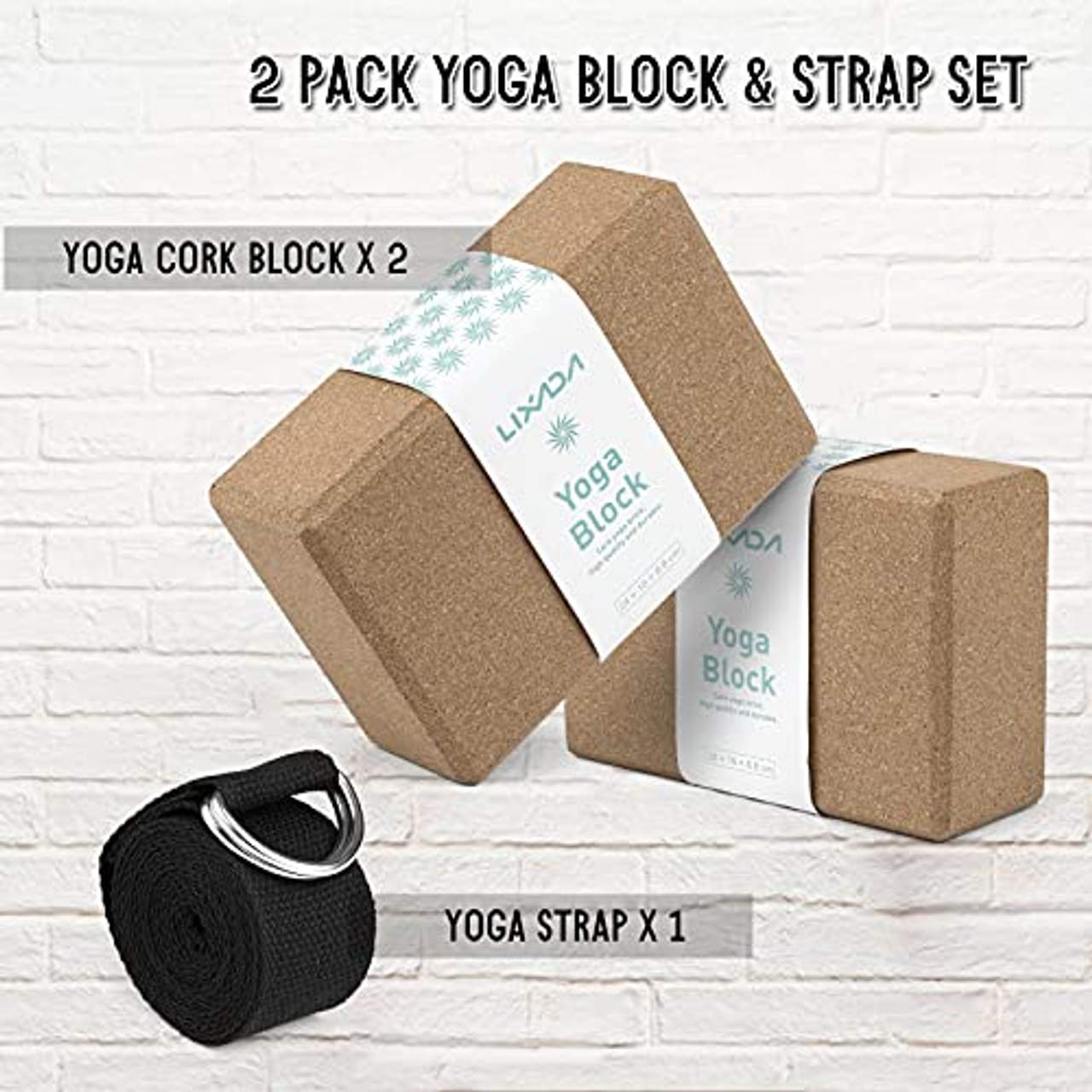 Lixada Yogablock Kork 2pcs