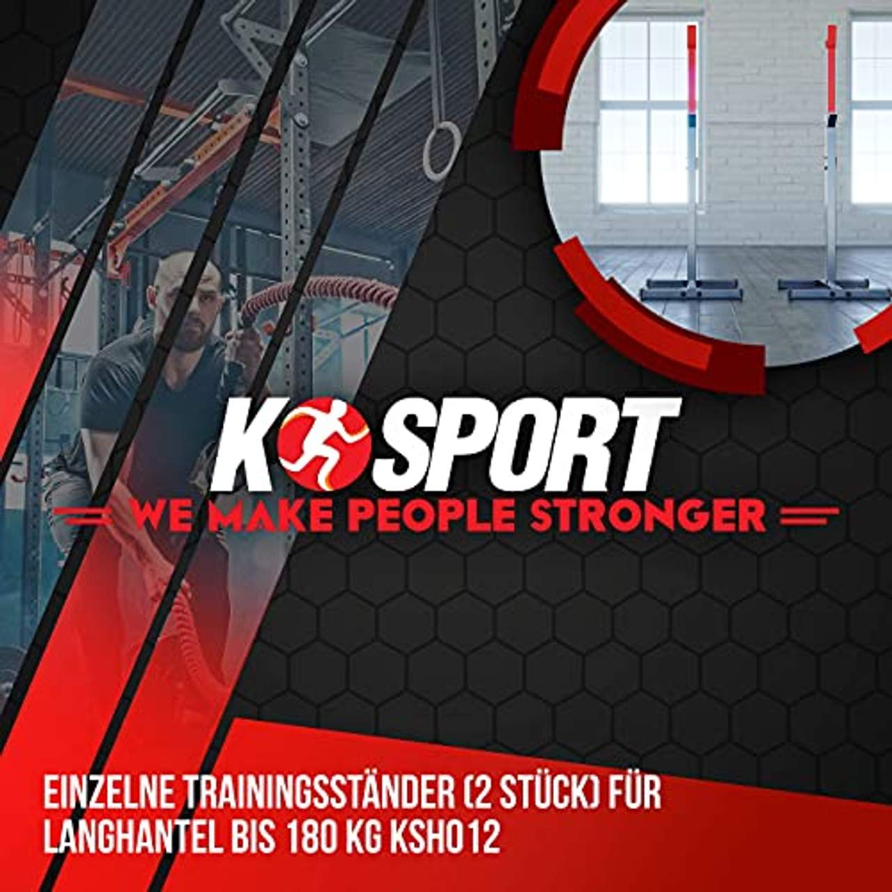 K-Sport: Langhantelablage bis 180kg I Squat-Rack