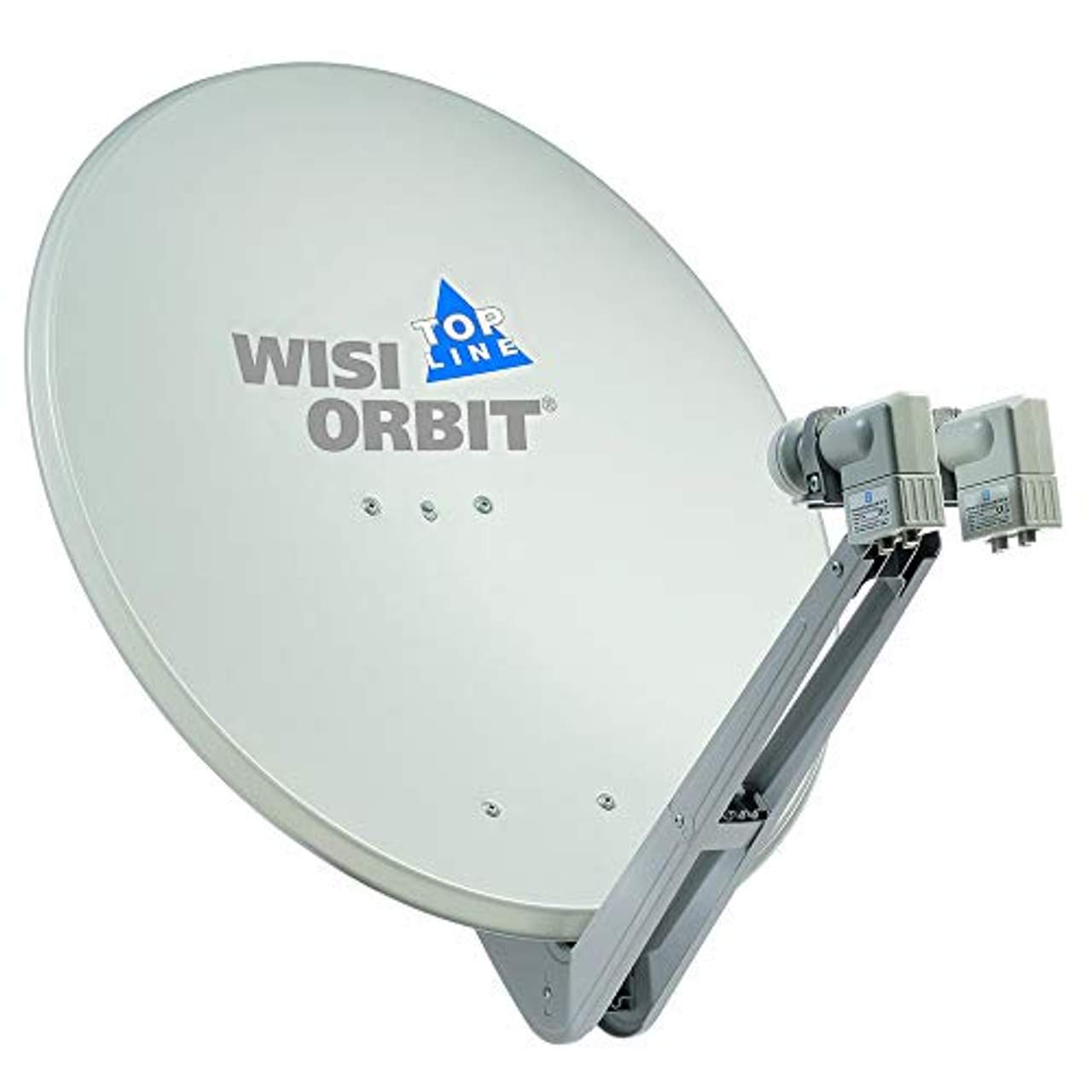 Wisi Orbit Topline Satelliten Offset-Antenne OA85G in Lichtgrau