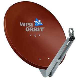 Wisi Orbit Topline Satelliten Offset-Antenne OA85I in Rotbraun