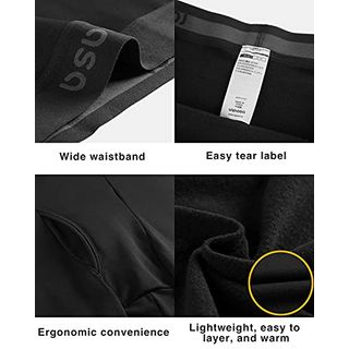 LAPASA Herren 2 Pack Leicht Unterhosen M010 Schwarz L Ultra-dünne Mehrweg