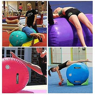 FBSPORT Aufblasbare Air Roll Airtrack Ãœbung Spalte Yoga Gymnastic Zylinder Gym Air Barrel 100 / 120cm aufblasbare Luft Rollen