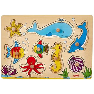 Goki 57953 Steckpuzzle Unterwasserwelt