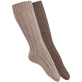 2 Paar Alpaka Socken Herren und Damen dick weich soft