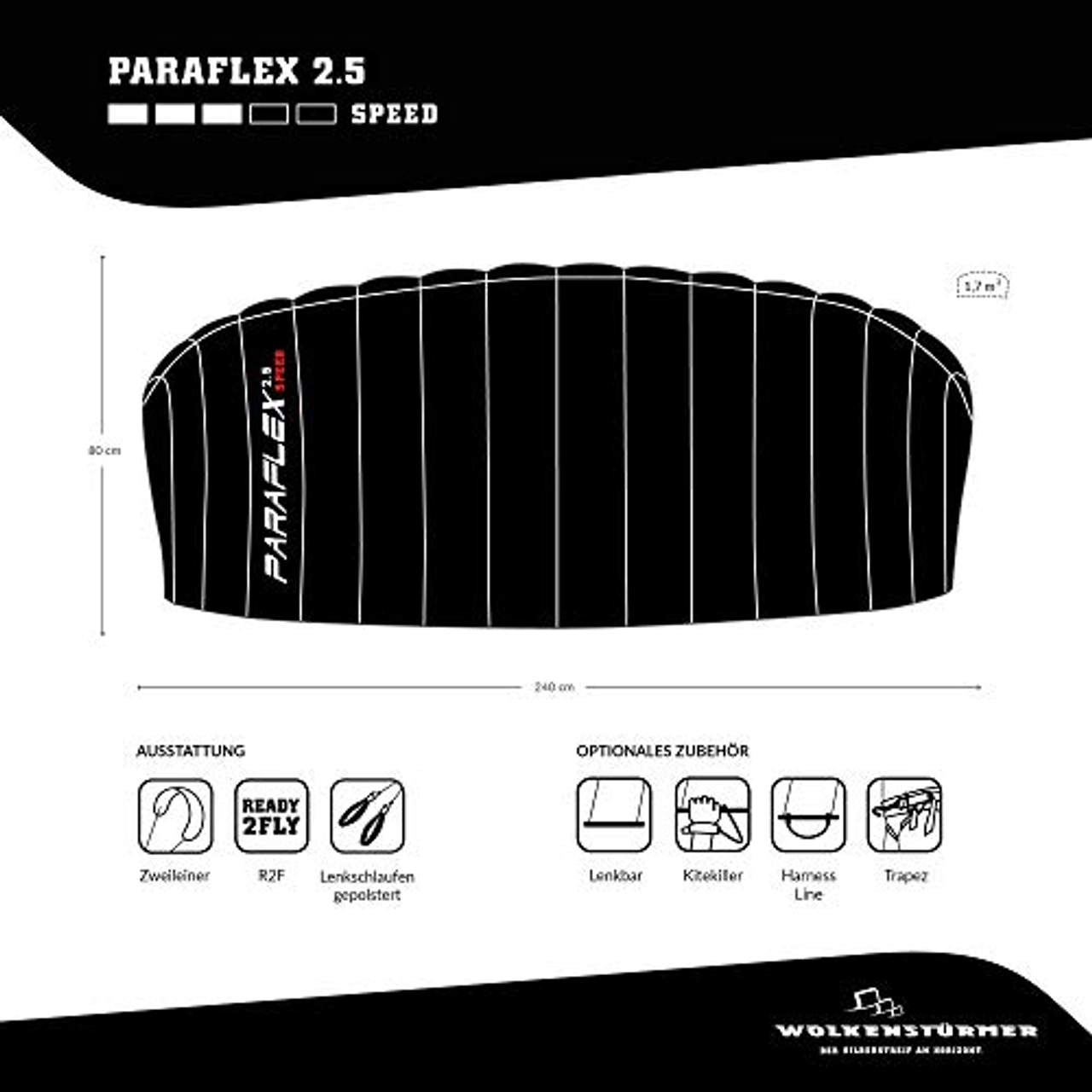 Wolkenstürmer Paraflex Speed 2.5 Lenkmatte