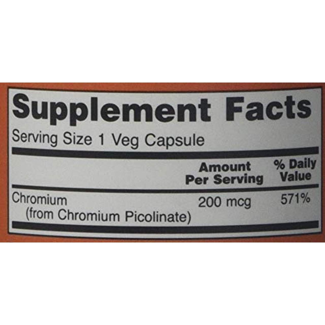 Now Foods Chromium Picolinate 200 mcg Standard