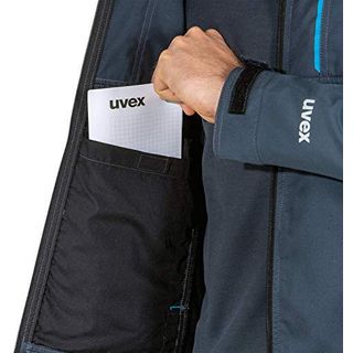 Uvex Echor Softshell-Arbeitsjacke für Herren atmungsaktiv & wasserabweisend