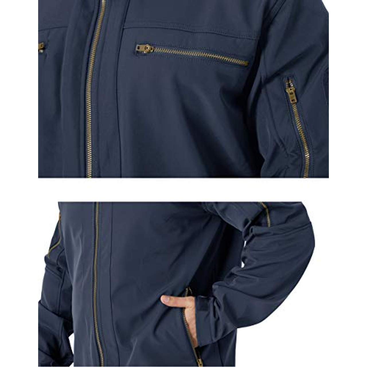 KEFITEVD Softshell Jacke Herren Wasserdicht Atmungsaktiv Herbst