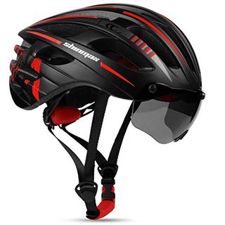 LED Licht Fahrrad Helm Bike MTB Radfahren Erwachsene Einstellbare Unisex 