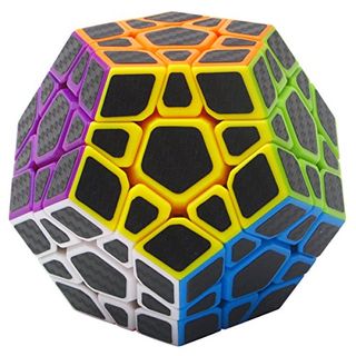 Coolzon Zauberwürfel Megaminx Speed Cube Würfel Carbon Faser