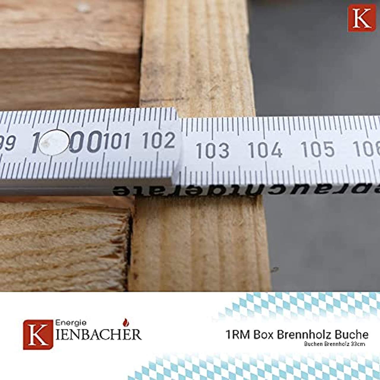 Buche 33cm RM Box Brennholz trocken Kaminholz ofenfertig Holz