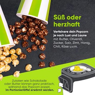 Liebfeld Popcornmaschine für Zuhause I Popcorn Maker Machine