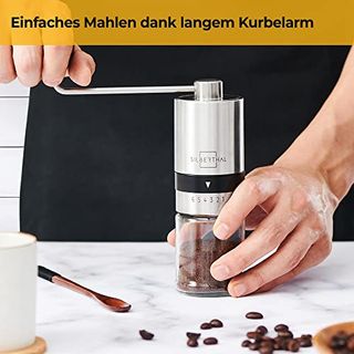 SILBERTHAL Manuelle Kaffeemühle Verstellbarer Mahlgrad