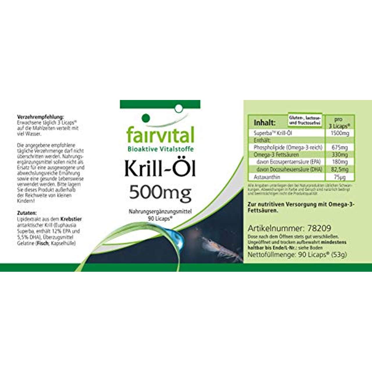 fairvital Krill-Öl Kapseln 500mg