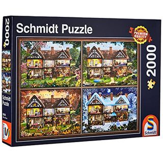 Schmidt Spiele Puzzle 58345 Jahreszeiten Haus
