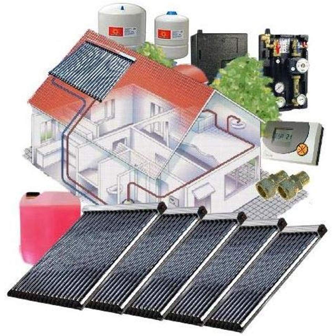 Solarpaket WT-B/22 Röhrenkollektorset 22-5  18,80 m² 