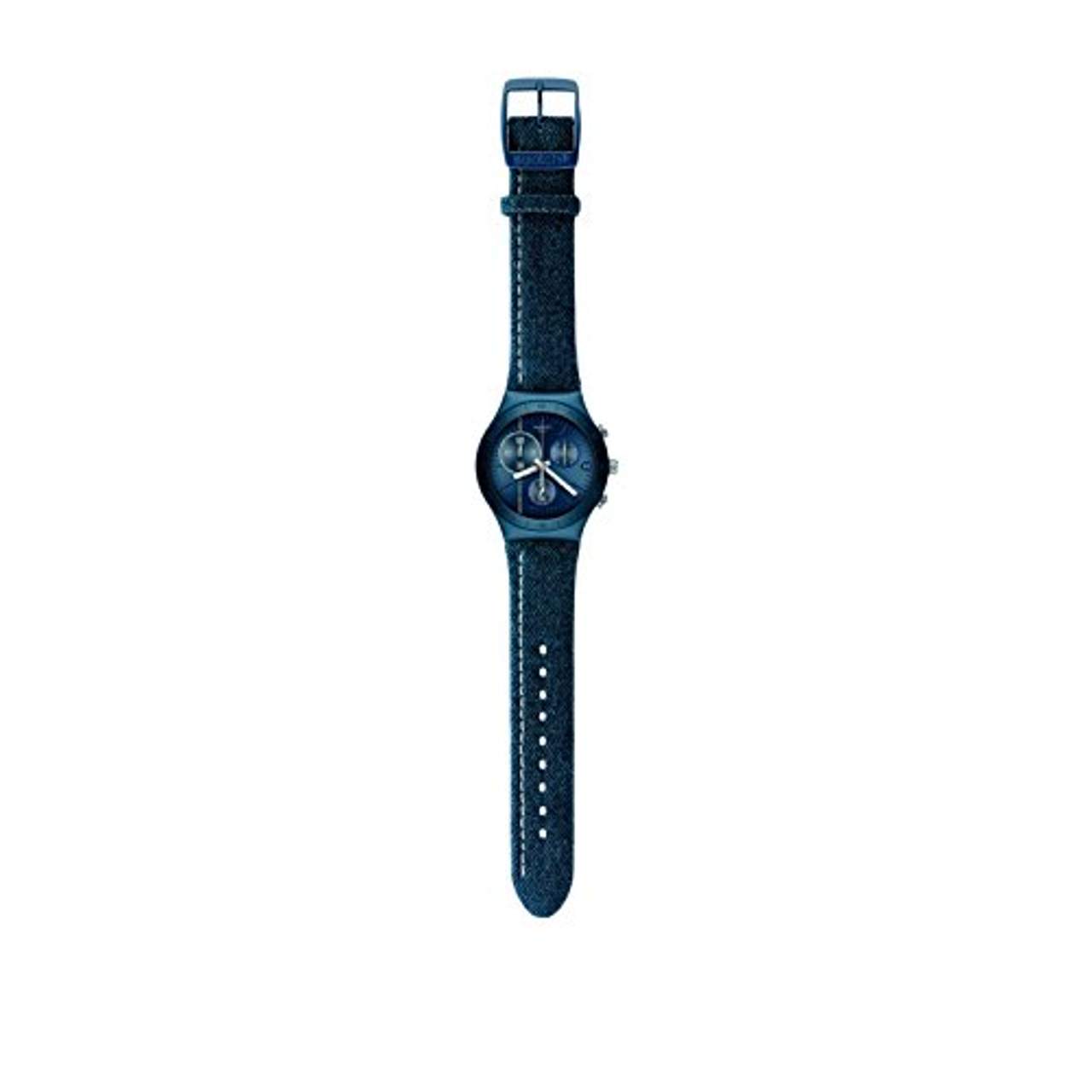 Swatch Unisex-Erwachsene Chronograph Quarz Uhr YCN4008