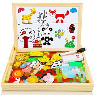 ♥ Magnetisches Holzpuzzle Kinder Baby Tafel Lernspielzeug Kinderspielzeug TOP ♥ 