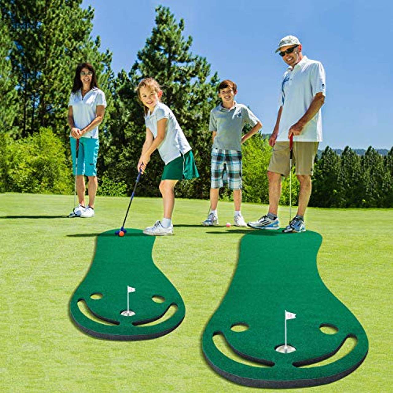 Crestgolf Golf Putting Matte Golf Übungsmatte Persönliche Übungsmatte