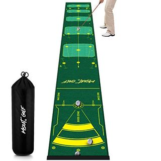 MSOAT Golf Putting Matte Green 0.5 x 4M Professionelle Multi-Angle