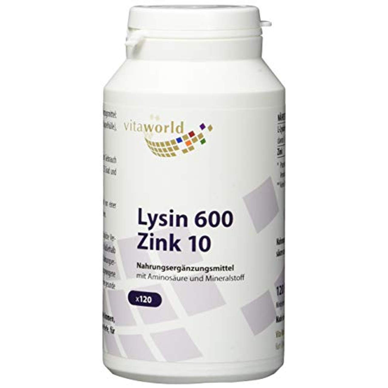 Lysin 600 mg plus Zink 10 mg Kapseln 120 St