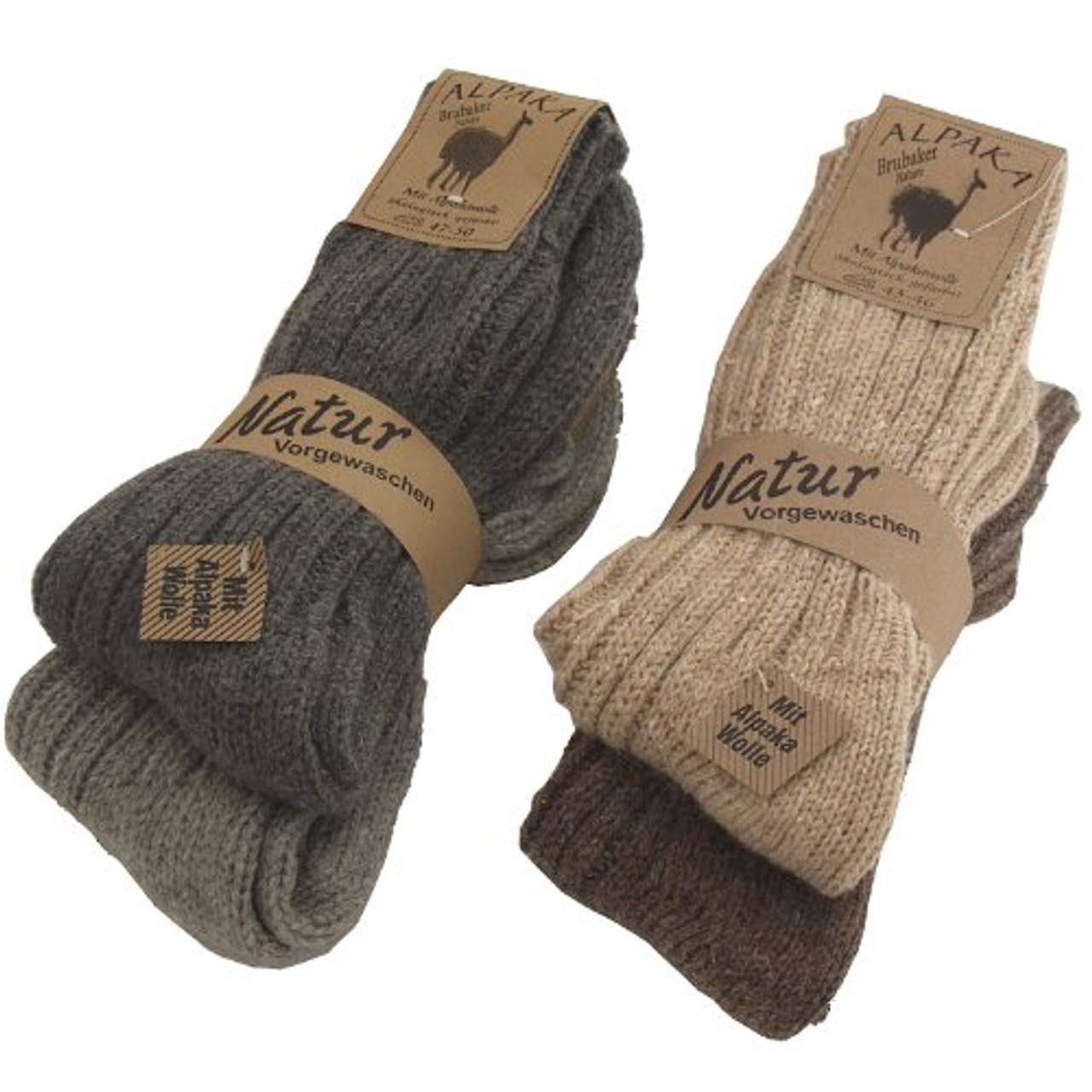 Damen Angora Schafs Woll Socken 6 Paar 30 % Angora 40% Wolle  weich und warm