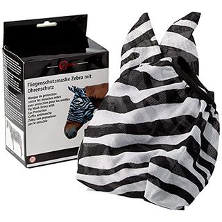 Kerbl 326120 Fliegenschutzmaske Zebra inklusiv Ohrenschutz