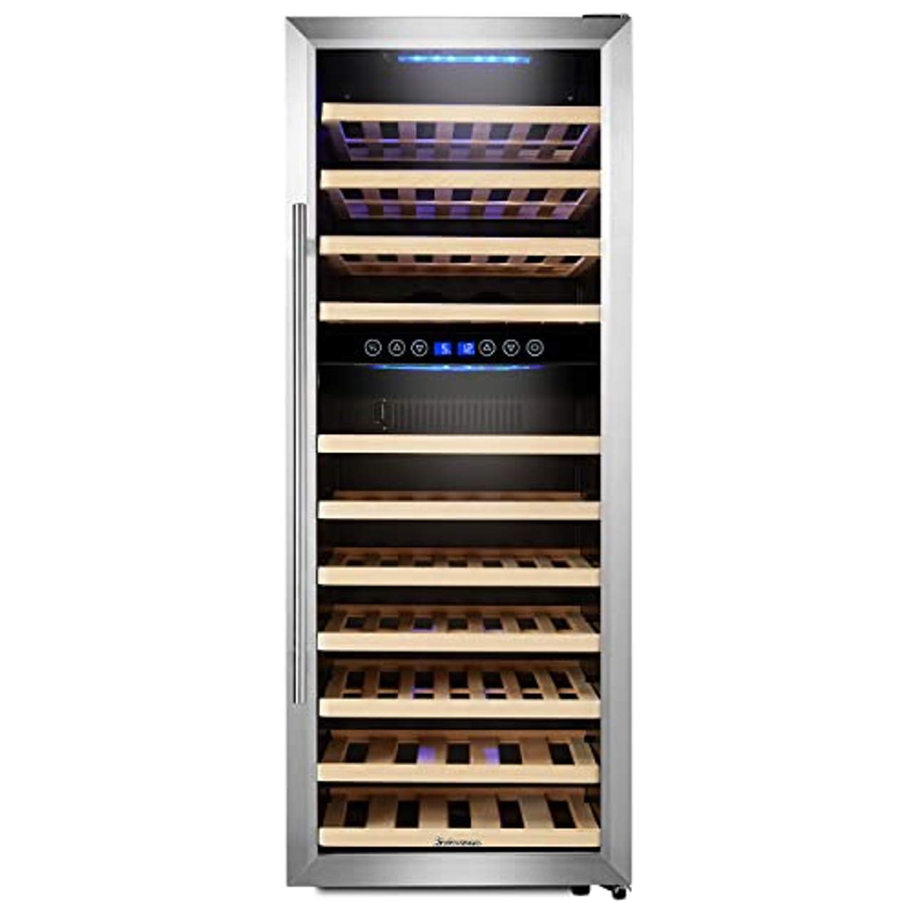 230V Flaschenkühlschrank Weinkühlschrank für 66 Flaschen 120W 595x630x1034mm 