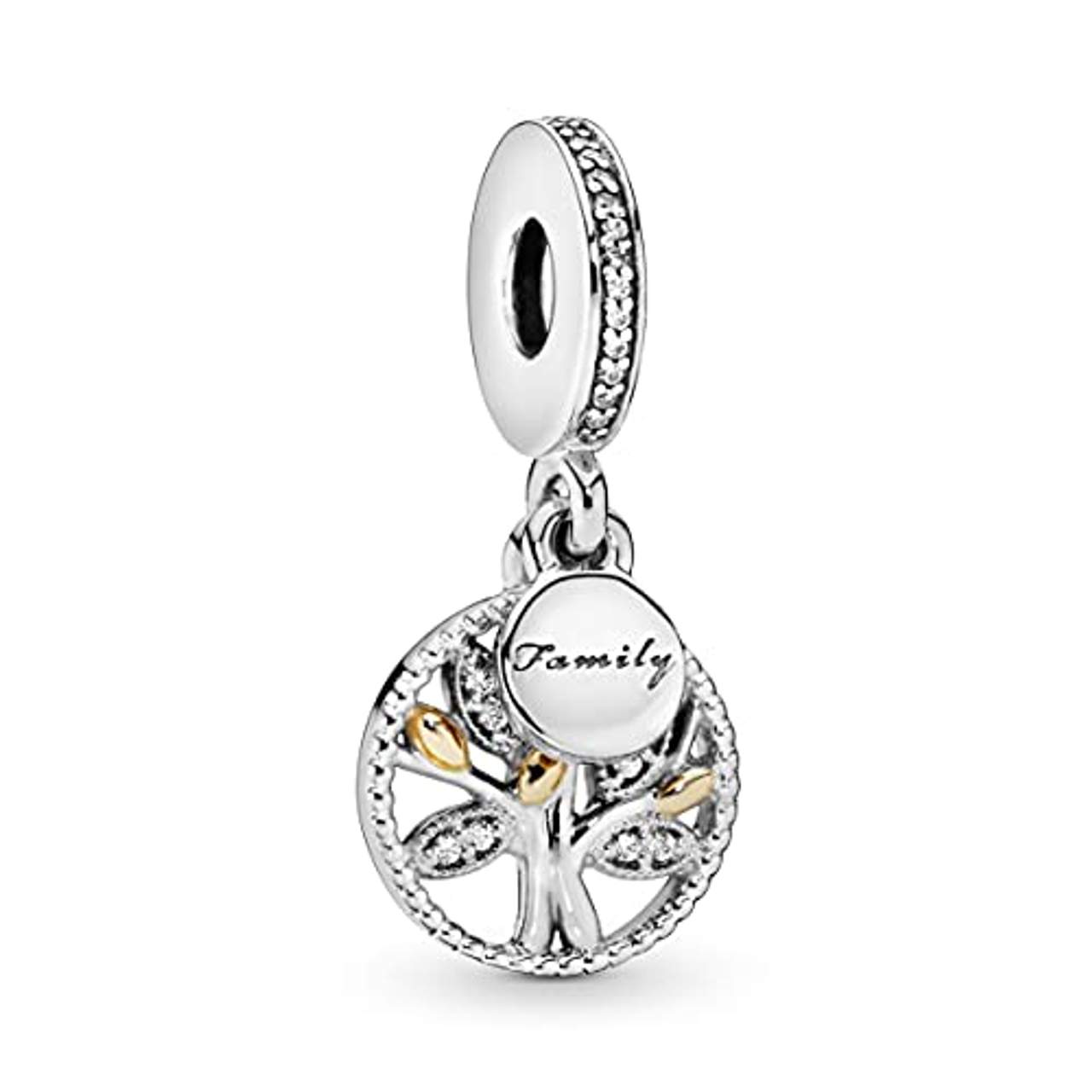 Pandora Moments Sparkling Family Tree Charm-Anhänger Sterling