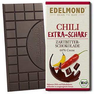 Edelmond Bio Chili Schokolade scharf, Vegan und Fair-Trade