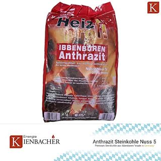 25 kg Sack Premium Steinkohle Anthrazit Nuss 3 Heizprofi Ibbenbüren Kohle UNION 