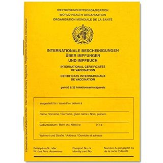 Internationaler Impfausweis Standard Impfpass Impfbuch
